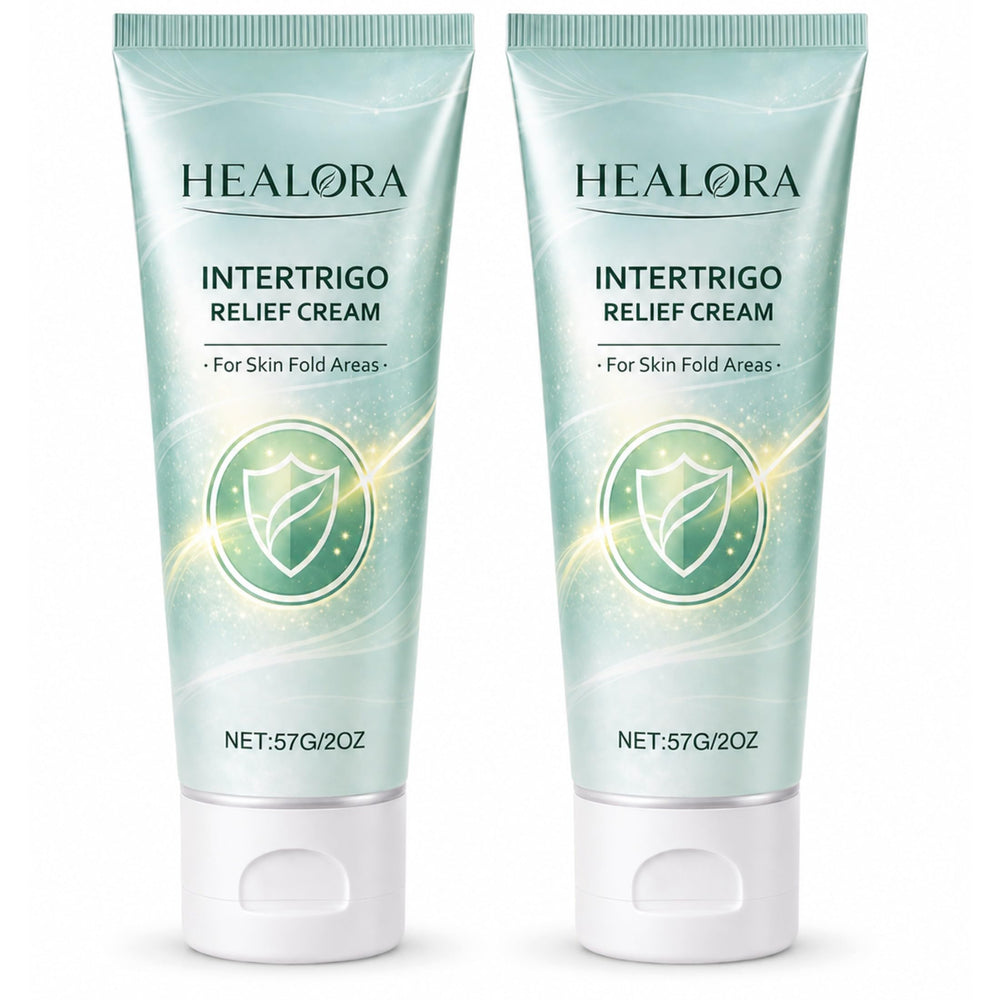 HEALORA front packaging showing two-pack and product benefit