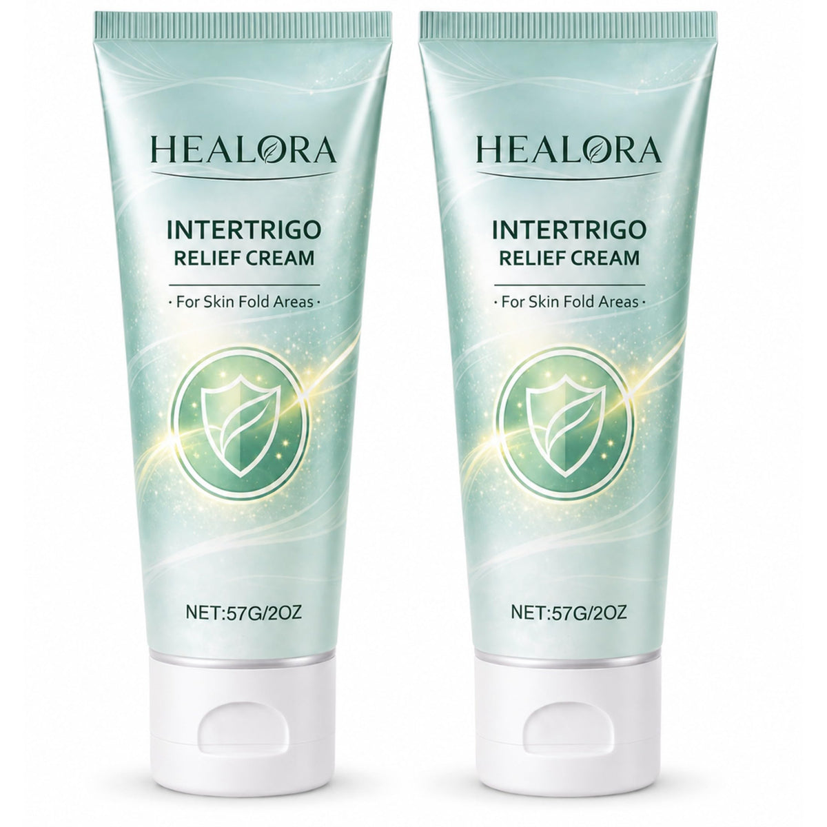 HEALORA front packaging showing two-pack and product benefit