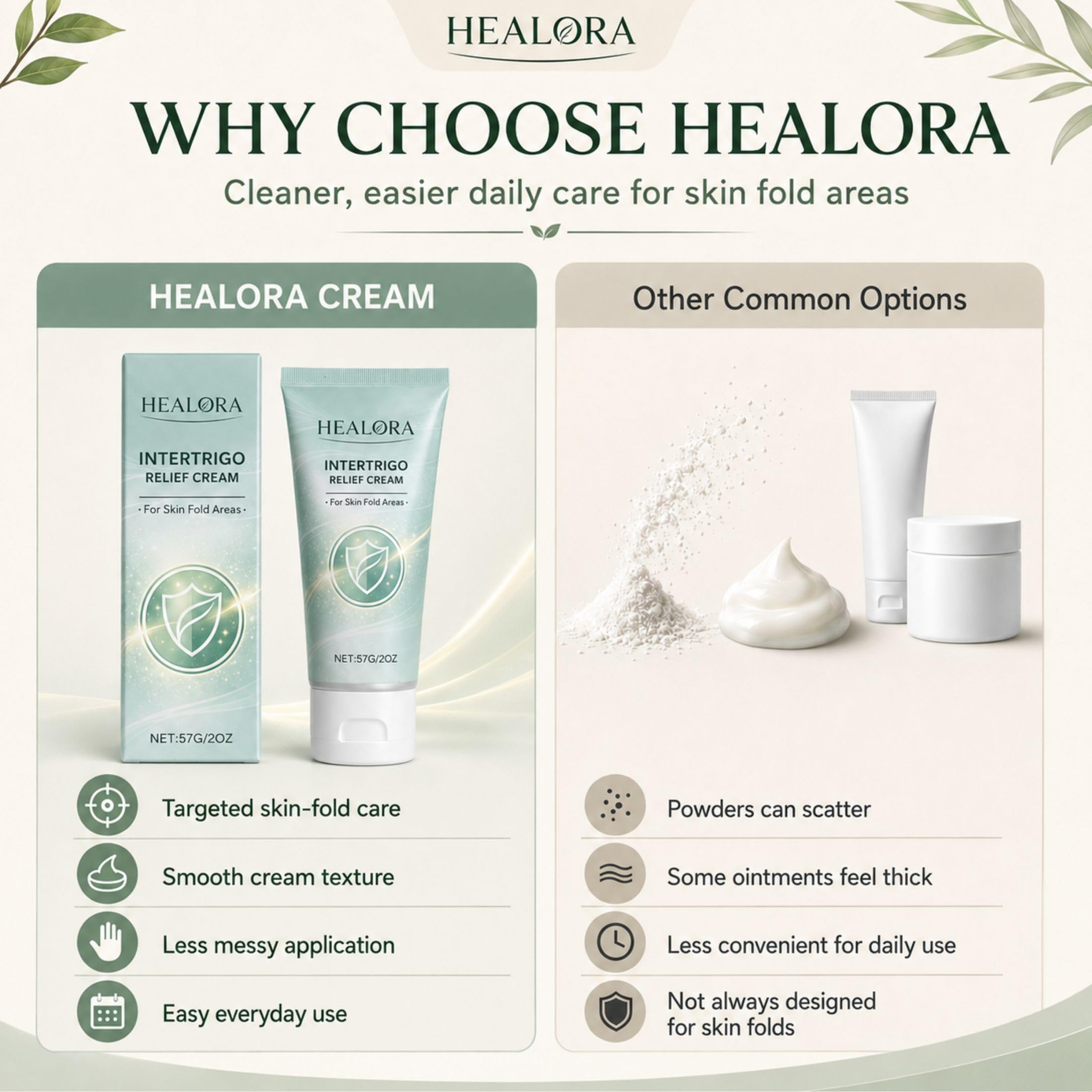 HEALORA used on inner thigh to protect against rubbing during movement