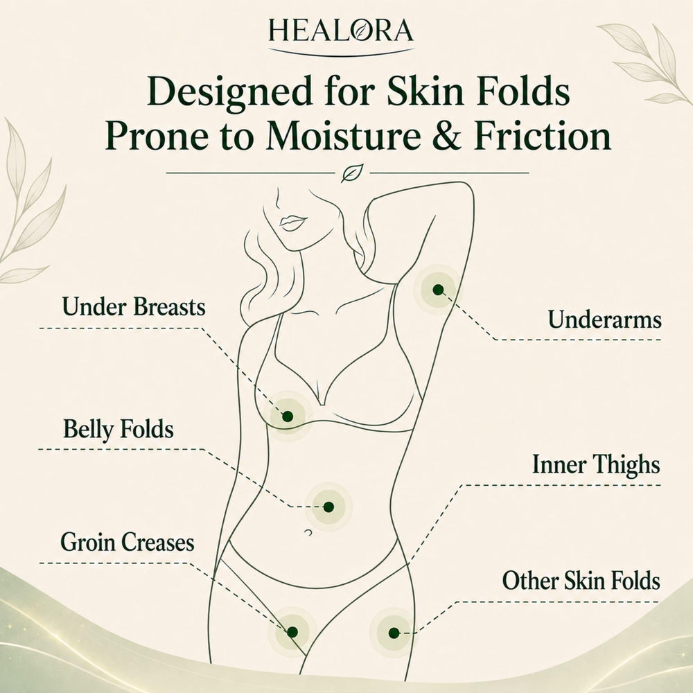 HEALORA open tube with smooth cream texture for quick absorption