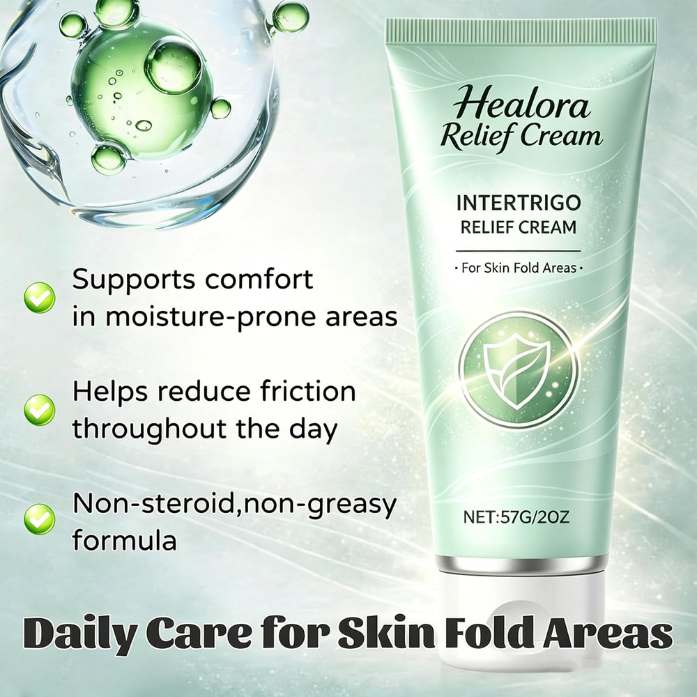 Healora Relief Cream being applied underarm showing targeted protection and reduced rubbing