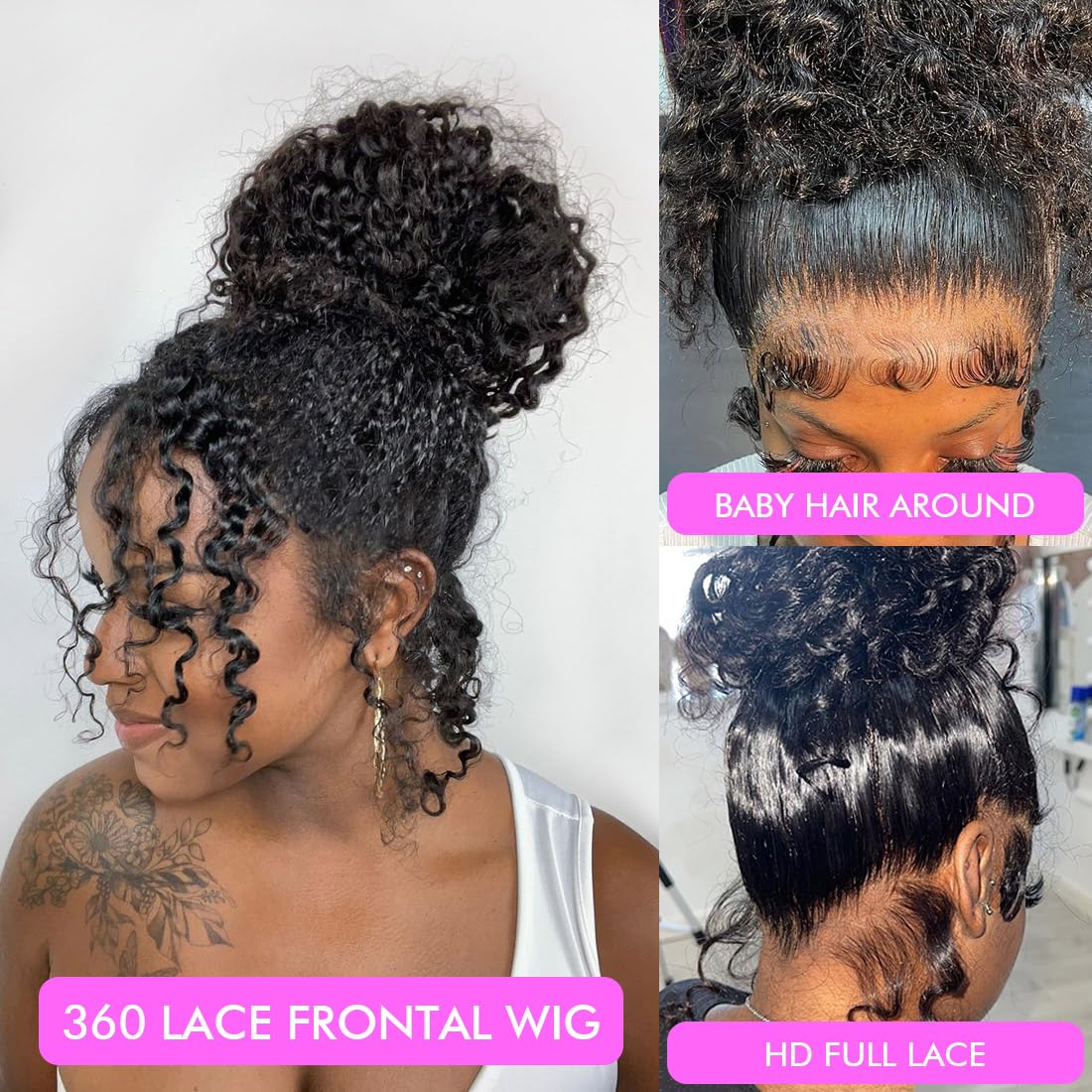 Healthair close-up of pre-plucked hairline for realistic edge blending