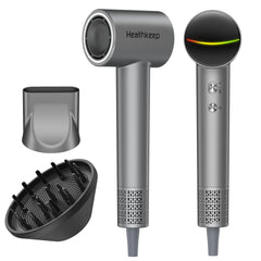Healthkeep front view showing sleek dryer body and controls for easy styling