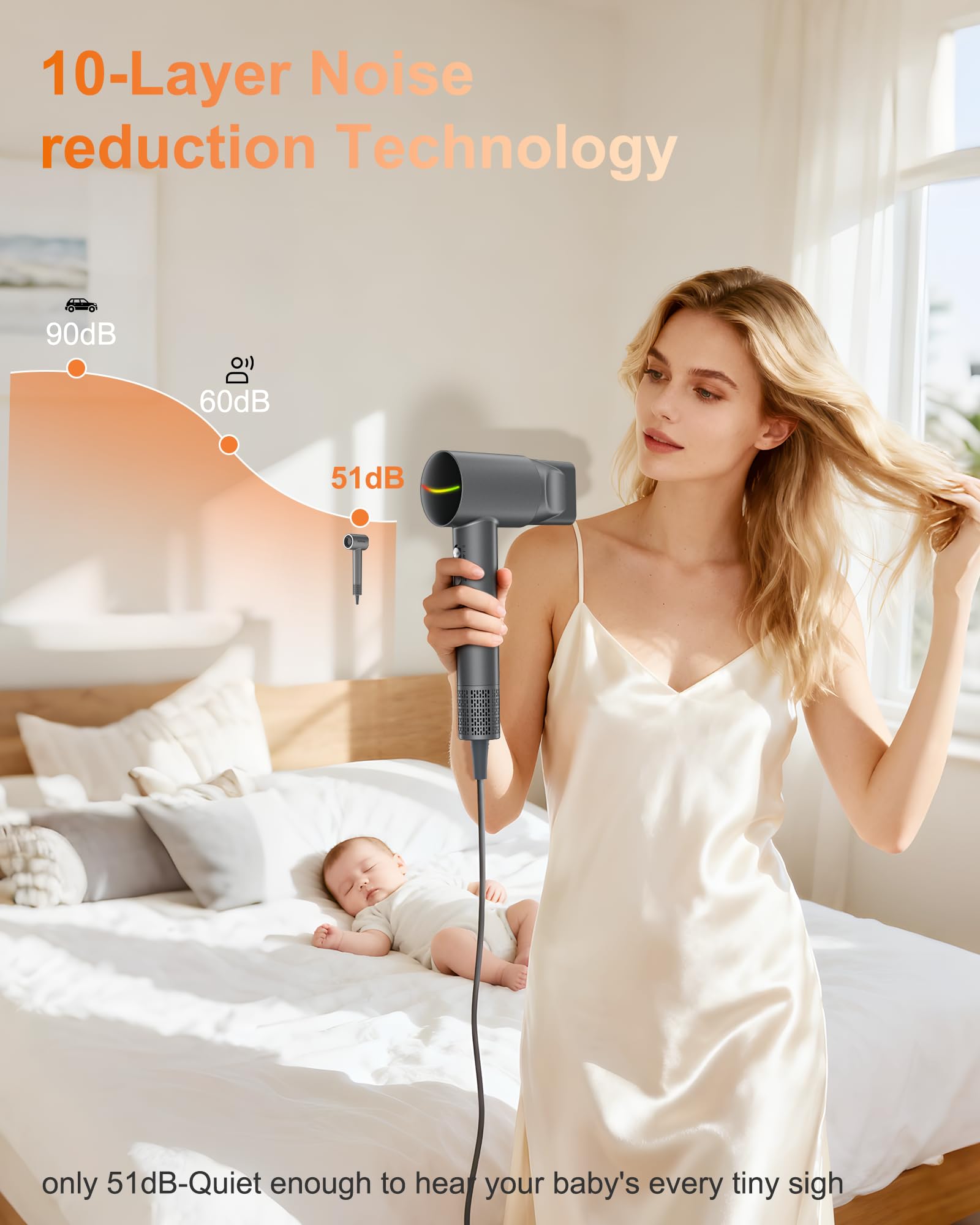 Healthkeep nozzle airflow detail demonstrating smooth, efficient drying