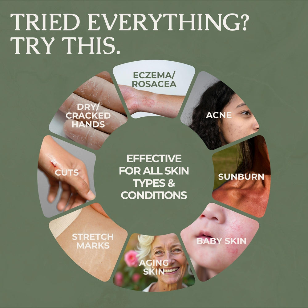 Hearth and Homestead balm on fingers demonstrating smooth application and quick absorption