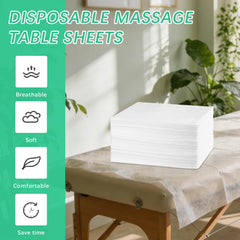 HeatPure sheet spread on massage table illustrating full coverage and protection