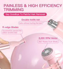 HEBECA three interchangeable heads displayed for versatile facial grooming