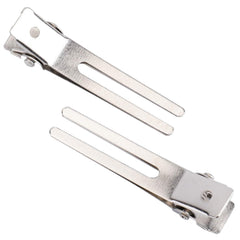 Hedume close-up of nickel-plated clip showing smooth rust-resistant finish