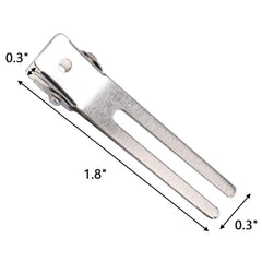 Hedume clips in hand demonstrating 1.8-inch size and grip benefit