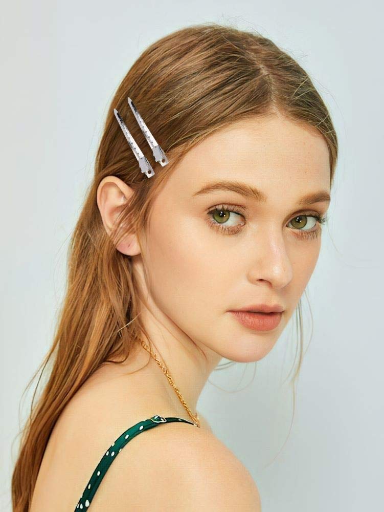 Hedume clip shown on thick hair demonstrating secure hold