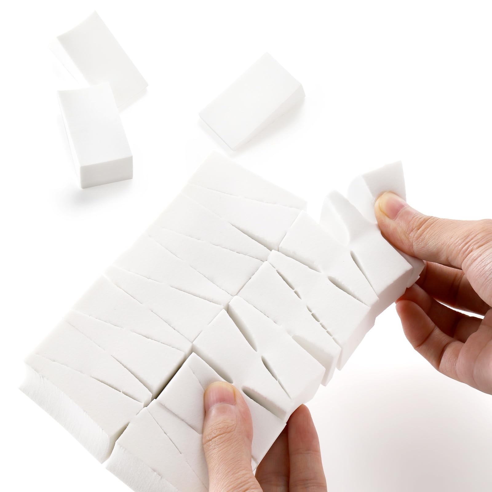 Hedume sponges in hand demonstrating scale and bulk supply for professional use