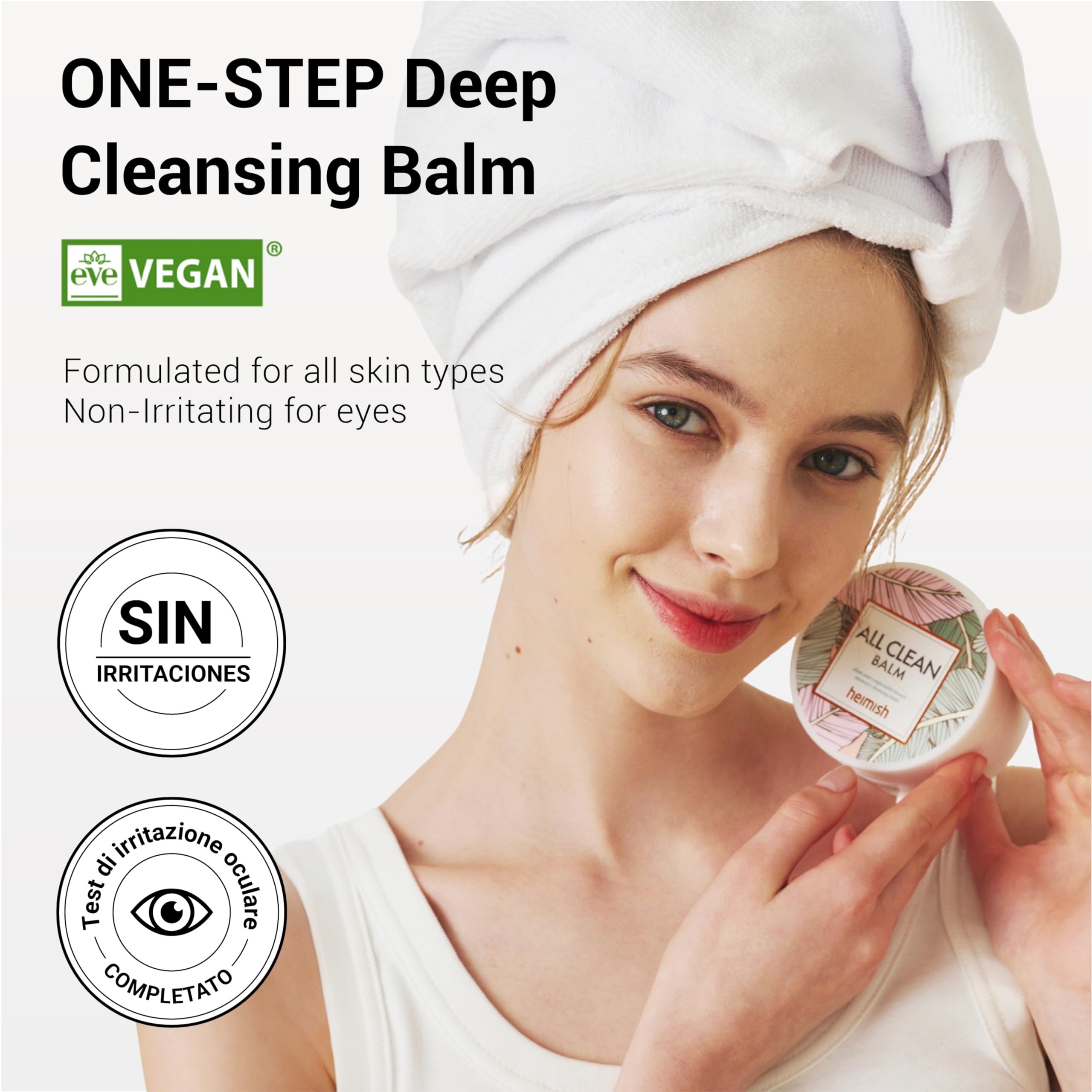 HEIMISH natural exfoliating beads close-up for gentle blackhead removal