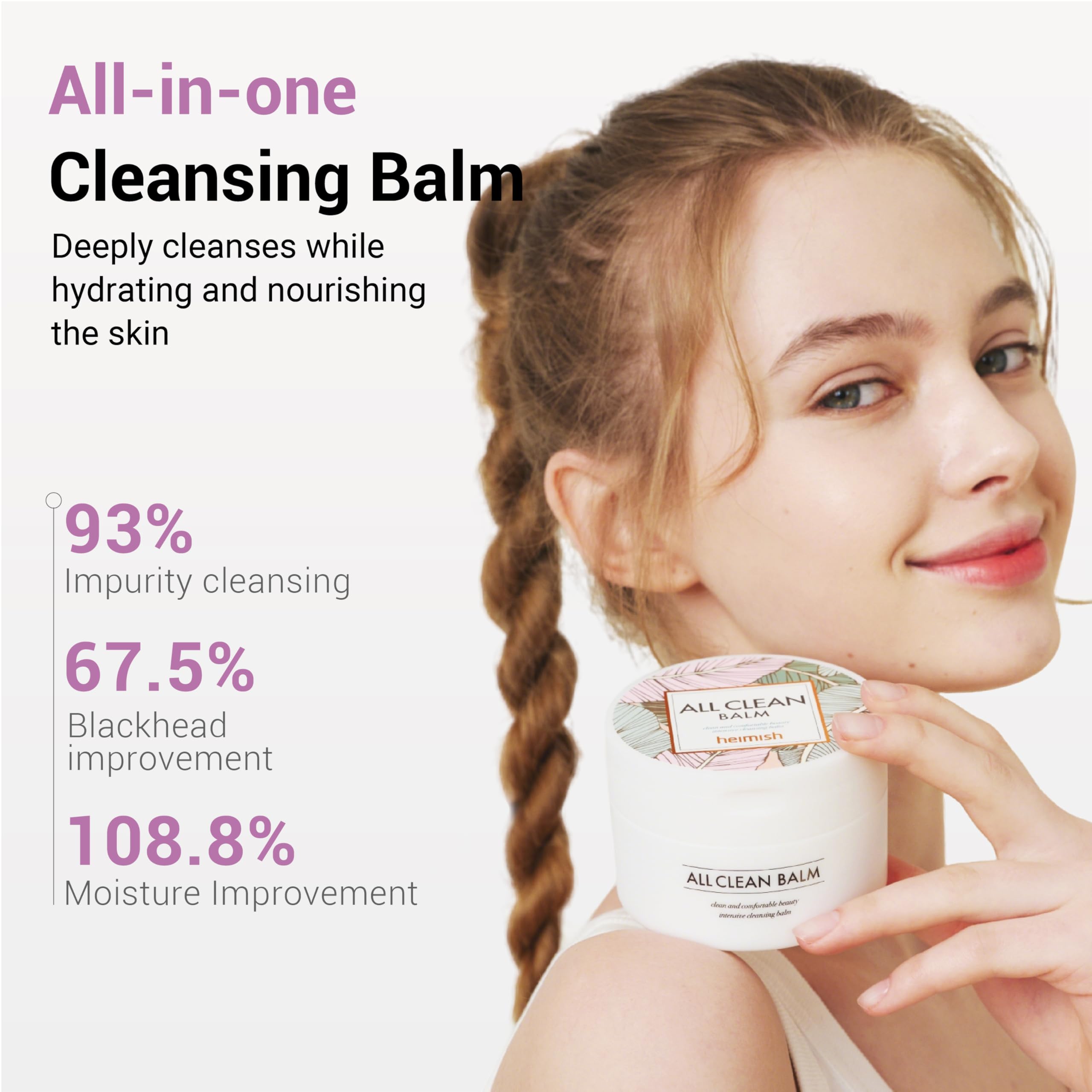 HEIMISH balm texture on spoon highlighting creamy spreadable glide