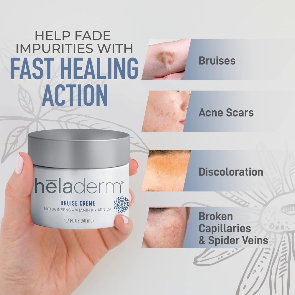 Senior hands applying Heladerm representing gentle care and comfort