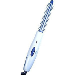 Helen of Troy brush iron front view showing ceramic barrel and bristles for smooth curls