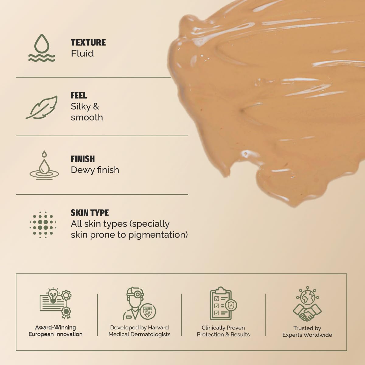 Heliocare ingredients label highlighting Fernblock and antioxidant blend