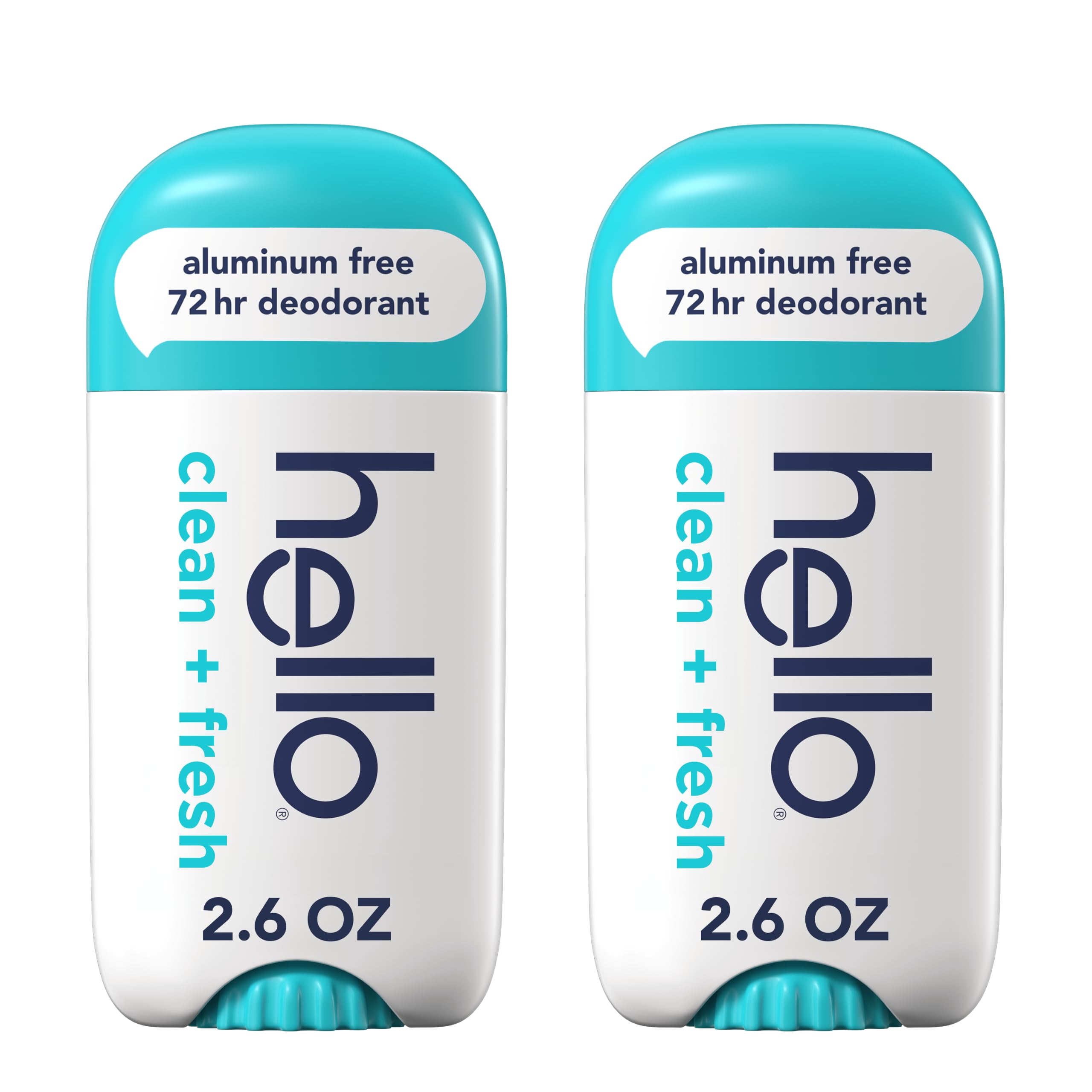 hello front packaging showing two-stick value pack and scent label for clarity