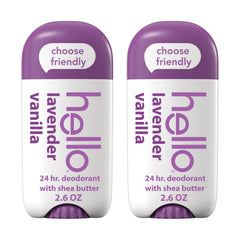 hello front packaging showing two sticks and scent benefits