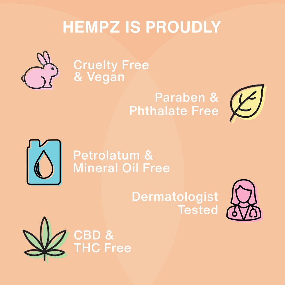 Hempz bottle staged in bathroom lifestyle for everyday routine benefit