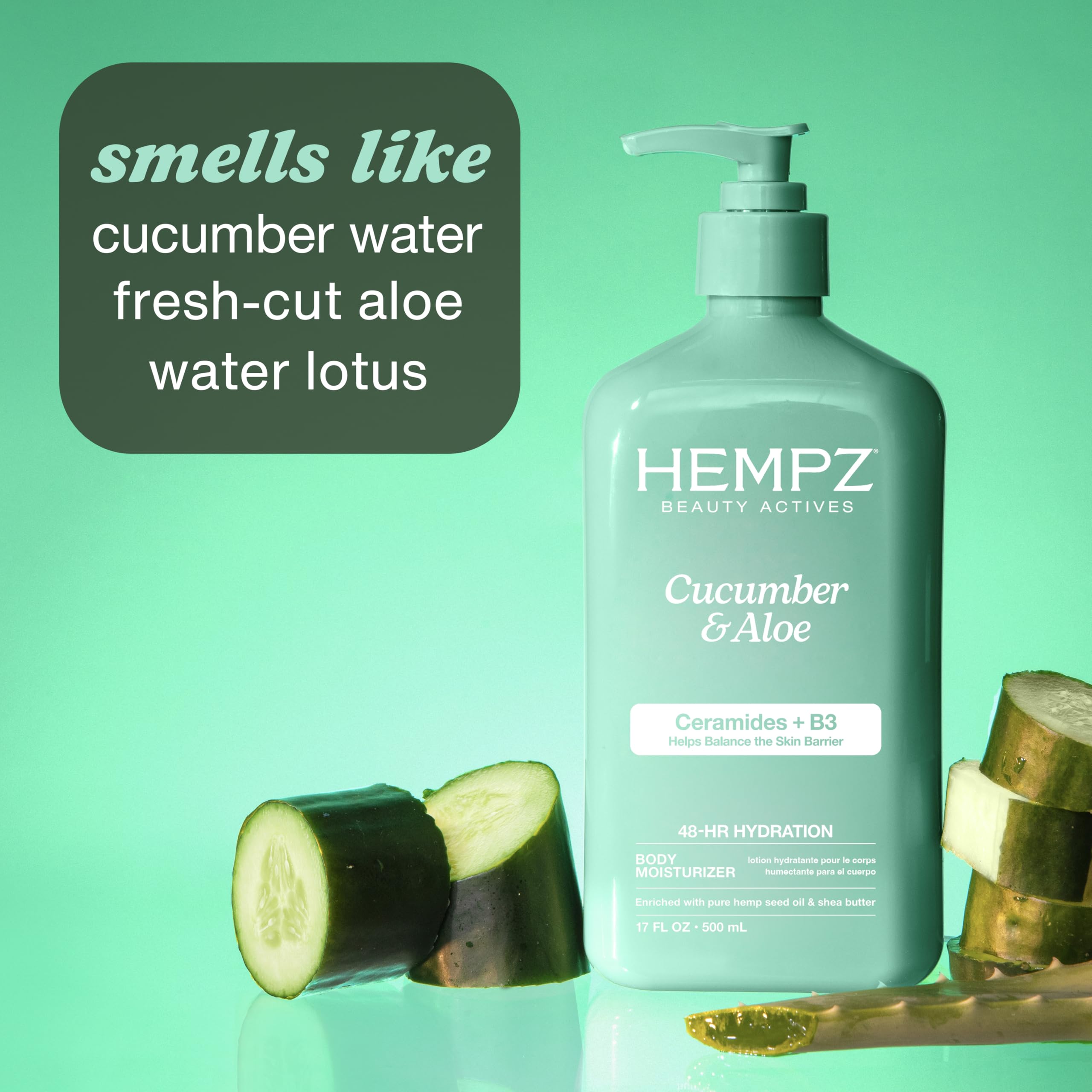 Hempz bottle on bathroom shelf for a fresh, daily skincare routine