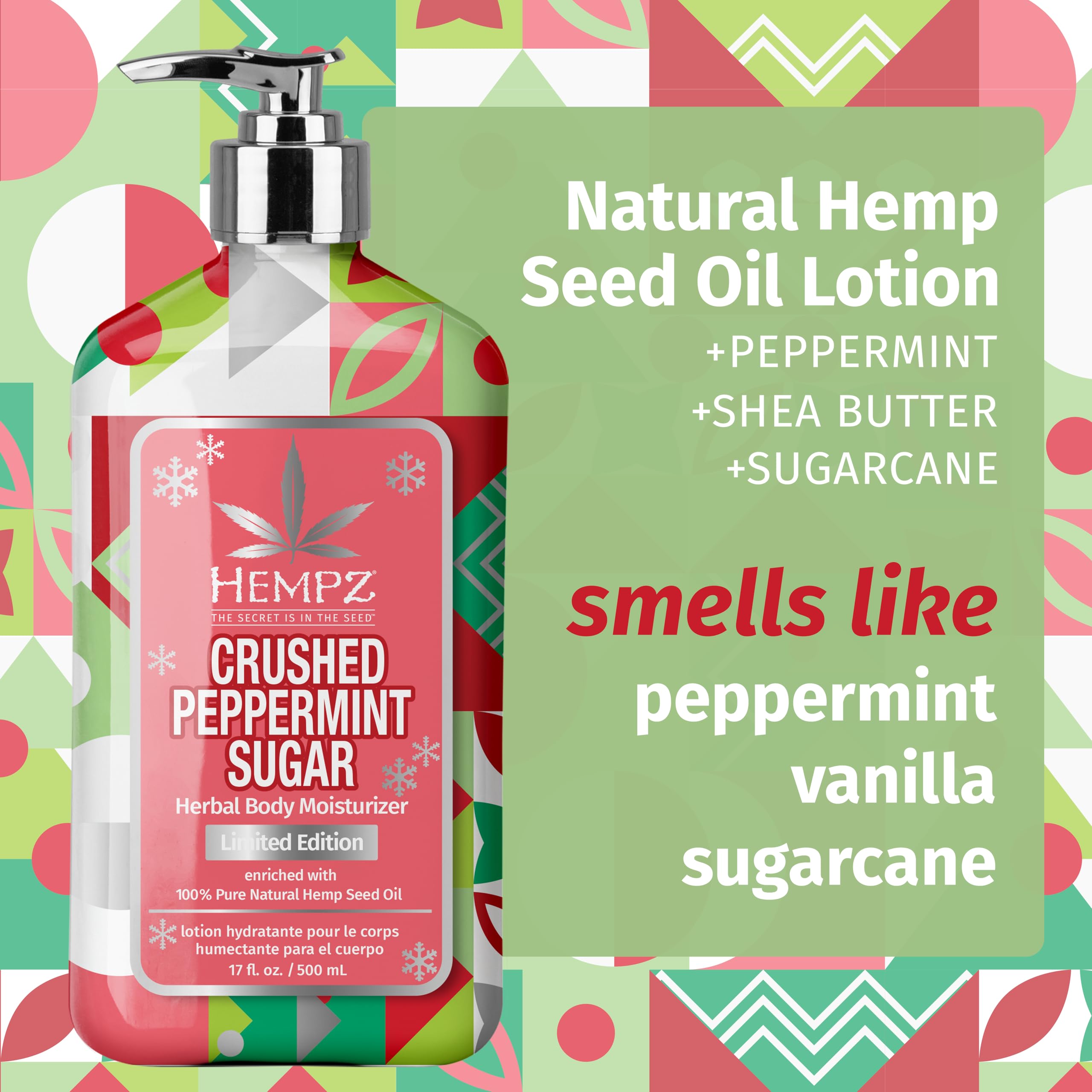 Hempz applying lotion in hand demonstrating non-greasy moisture and softening effect