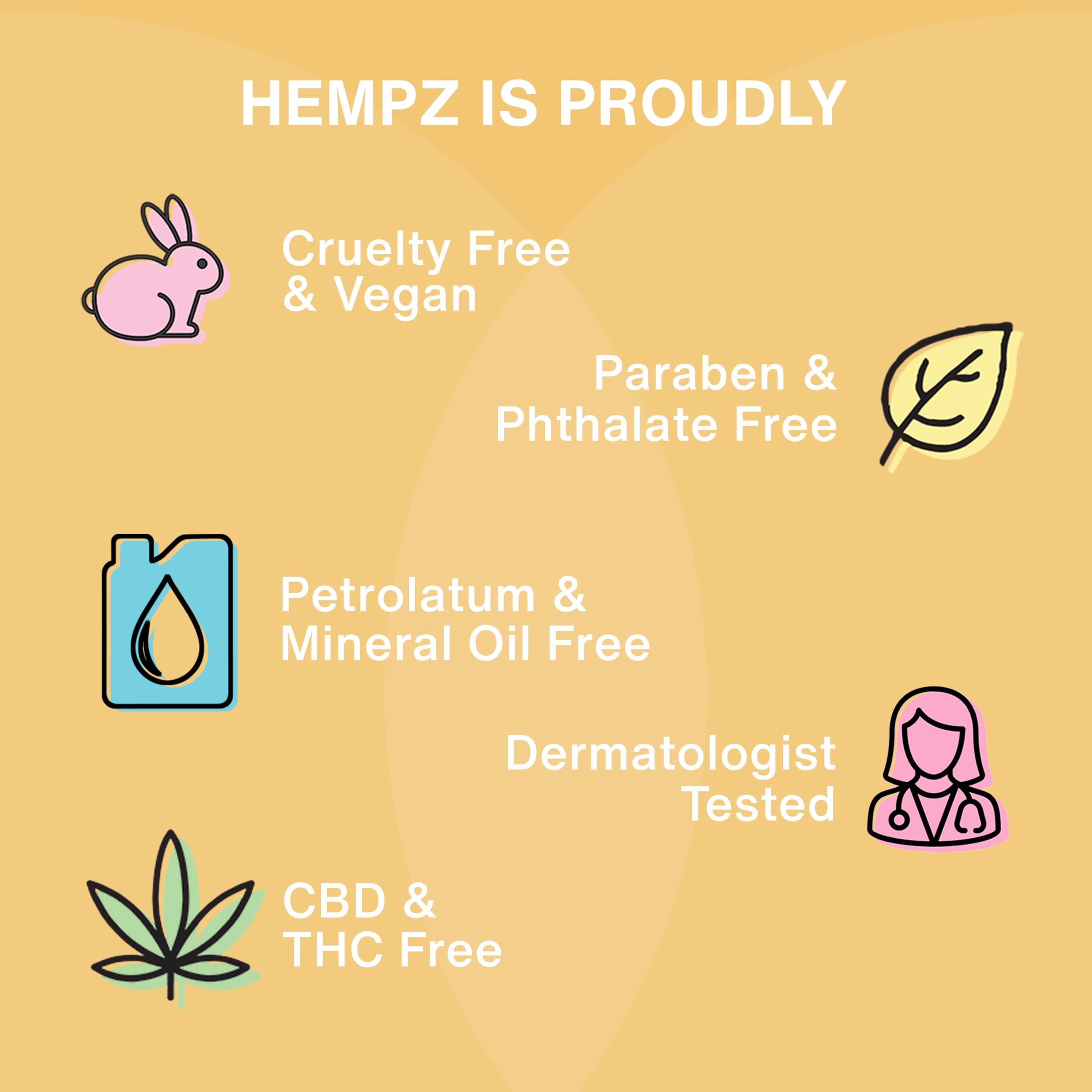 Hempz lotion on bathroom vanity suggesting daily routine and freshness