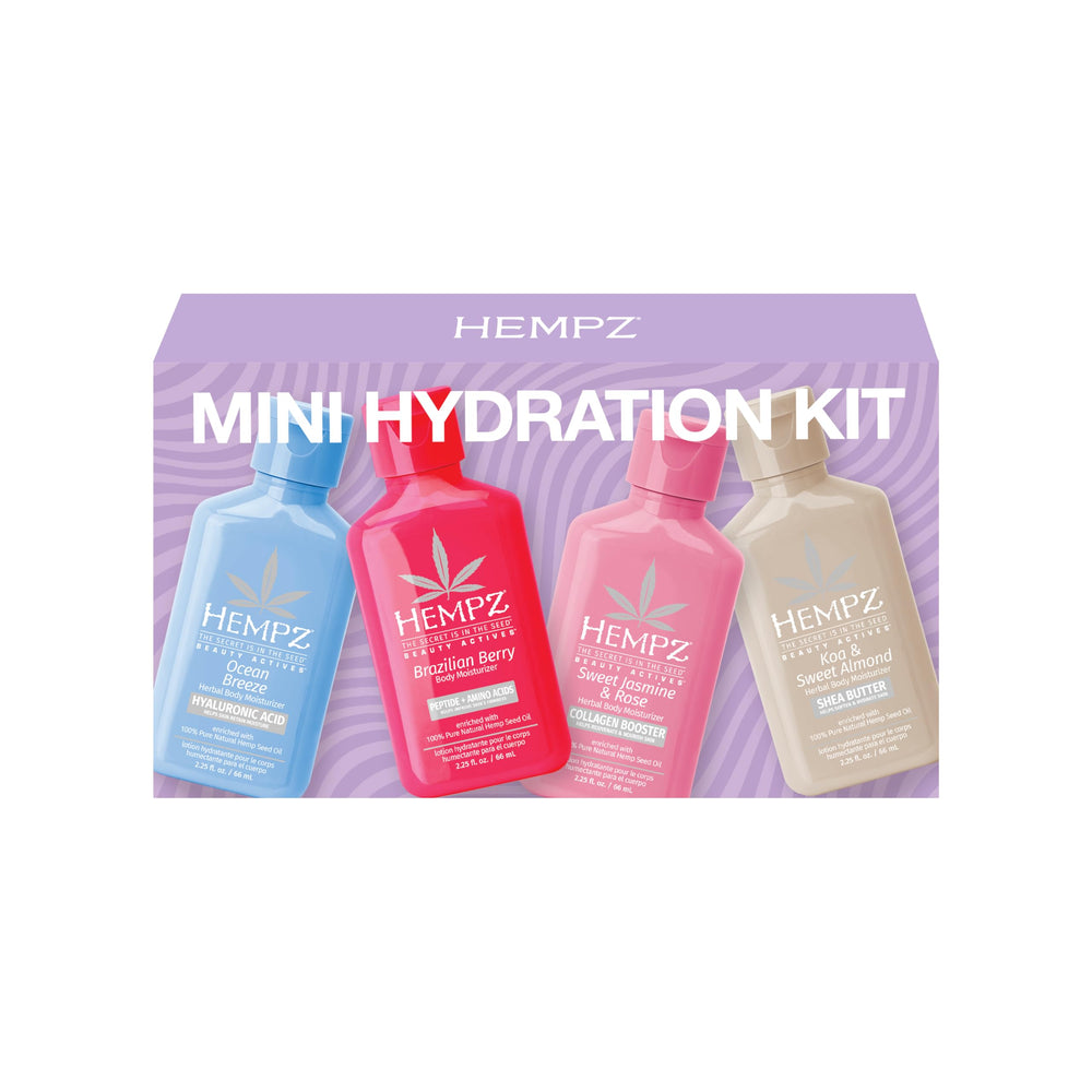 Hempz Ocean Breeze pump detail highlighting formula and quick absorption