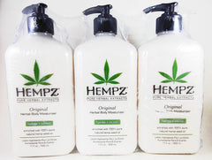 Hempz front bottle display shows label and large size for lasting hydration