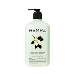 Hempz front packaging showing 17 oz bottle and label benefits