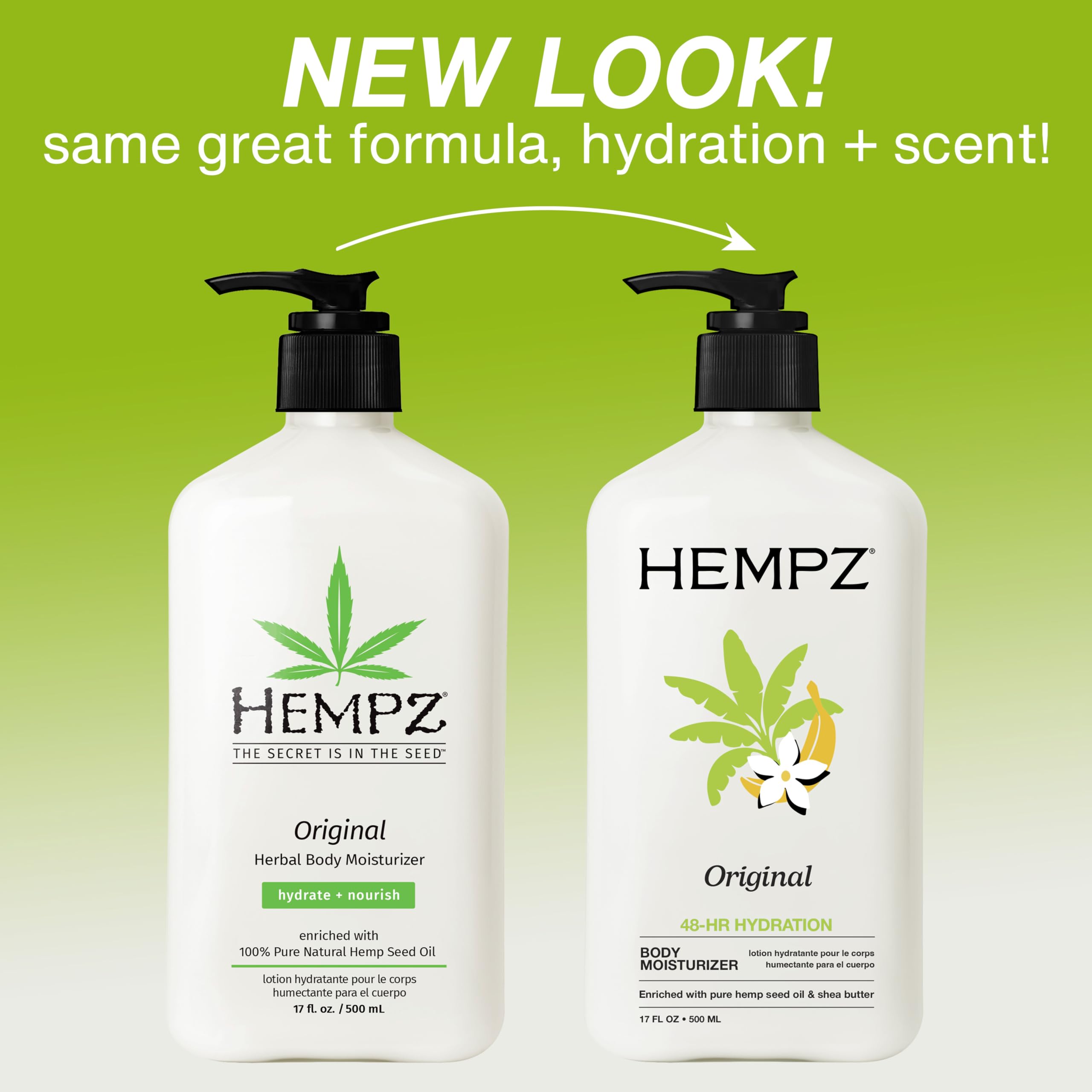 Hempz lotion dispensed from bottle demonstrating easy control and minimal waste