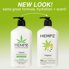 Hempz lotion dispensed from bottle demonstrating easy control and minimal waste