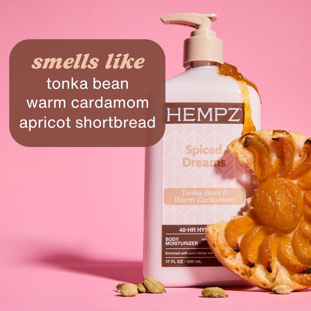 Hempz cream texture close-up highlighting silky absorption and hydration