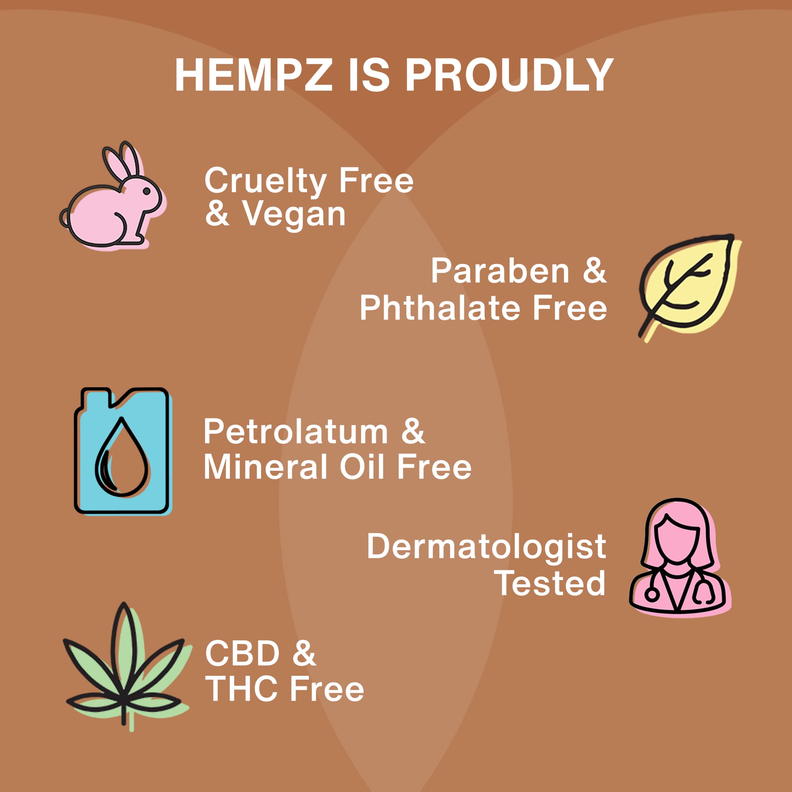 Hempz bottle on bathroom shelf in lifestyle setting suggesting daily use