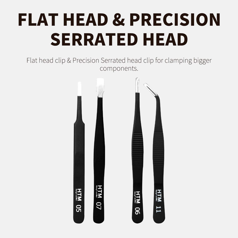 HengTianMei beveled tweezers used in grooming demonstrating precise hair removal benefit