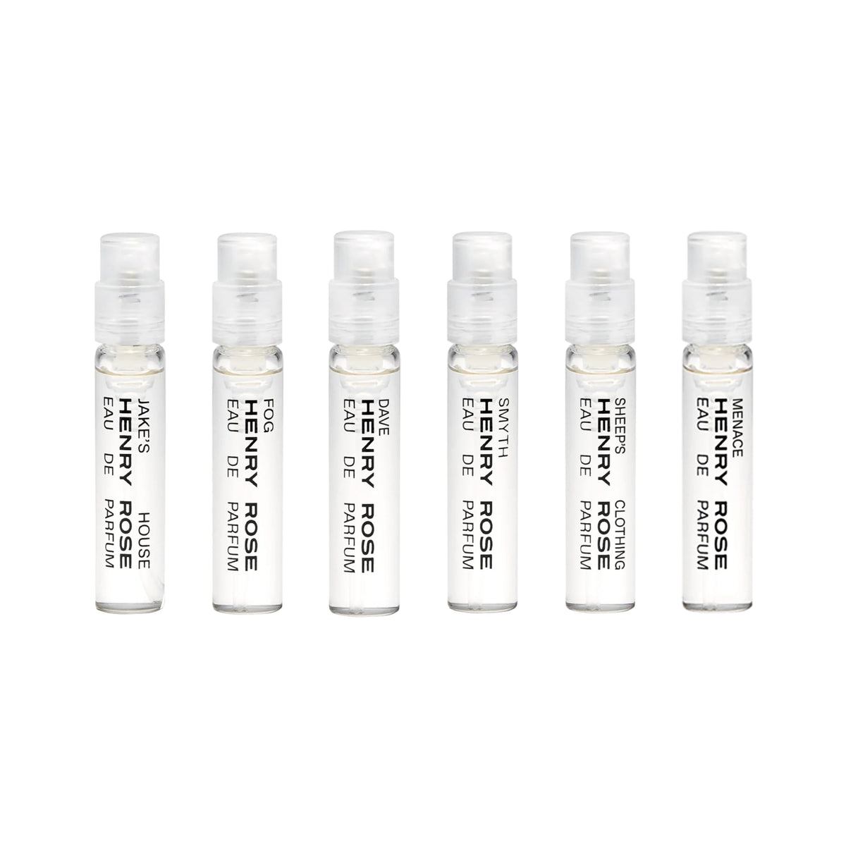 Henry Rose front packaging of Fresh Collection discovery set showing elegant box and branding benefits