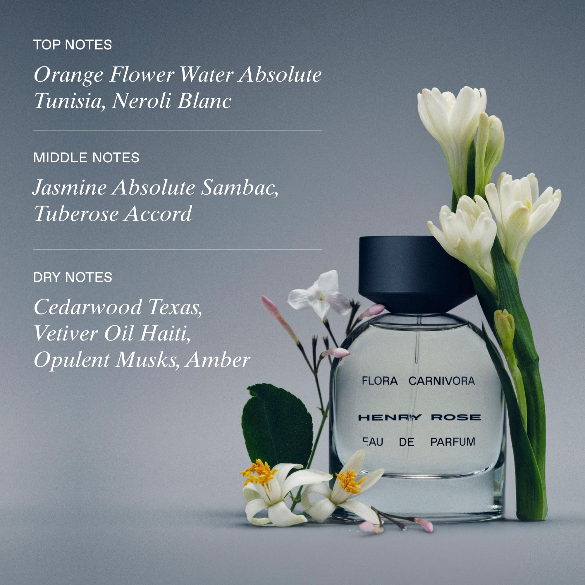 Henry Rose product label and ingredient list highlighting transparency and clean composition benefit
