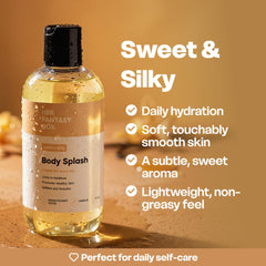 Her Fantasy Box close-up oil drop highlighting smooth texture benefit