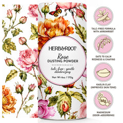 Herb & Root sandalwood powder close-up texture revealing silky, absorbent finish