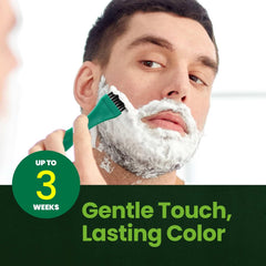 Herb Speedy application brush spreading cream on beard for precise coverage