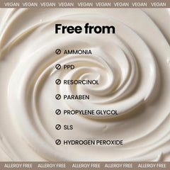 Herb Speedy cream being applied to hair strand for smooth coverage