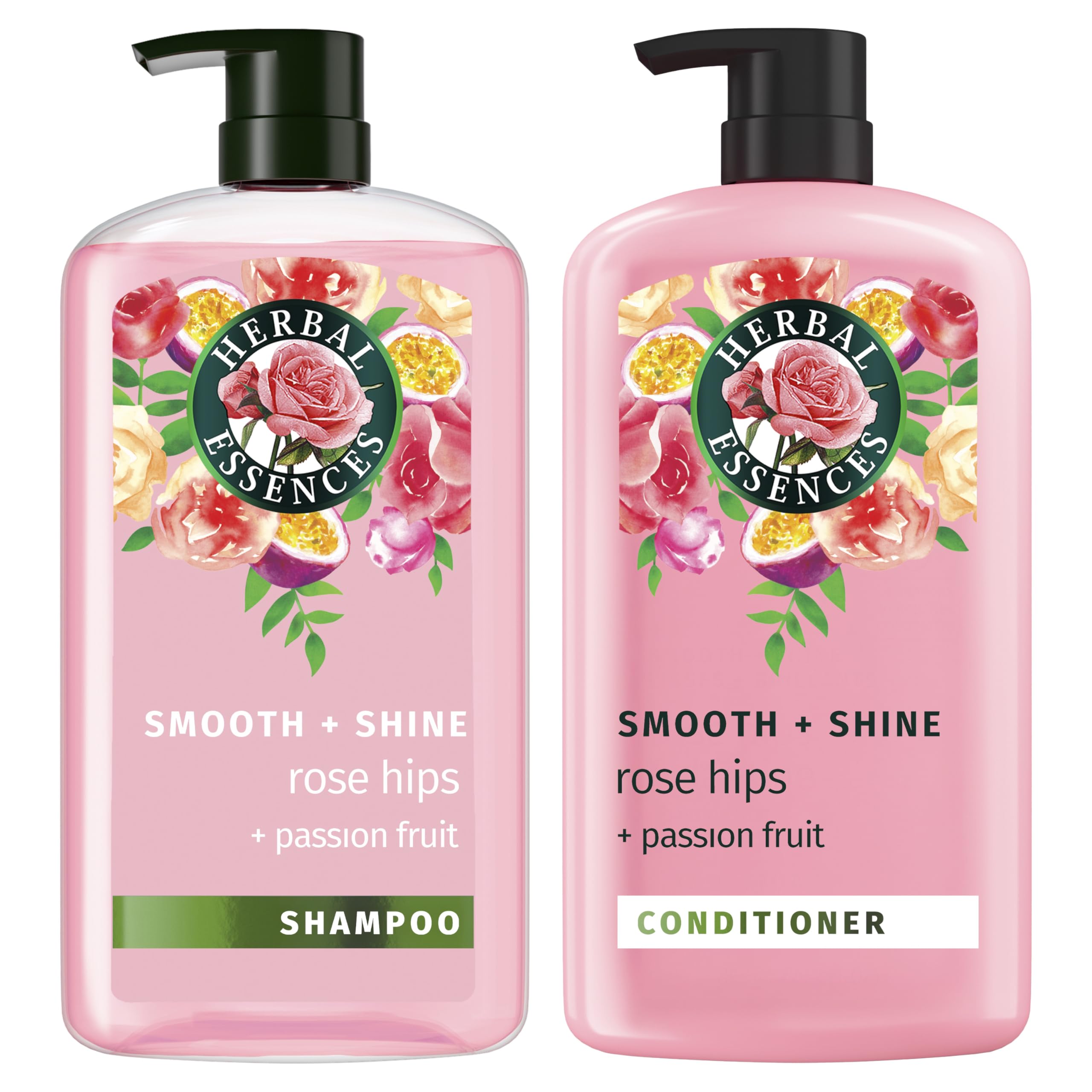 Herbal Essences front packaging showing duo and smoothing benefit