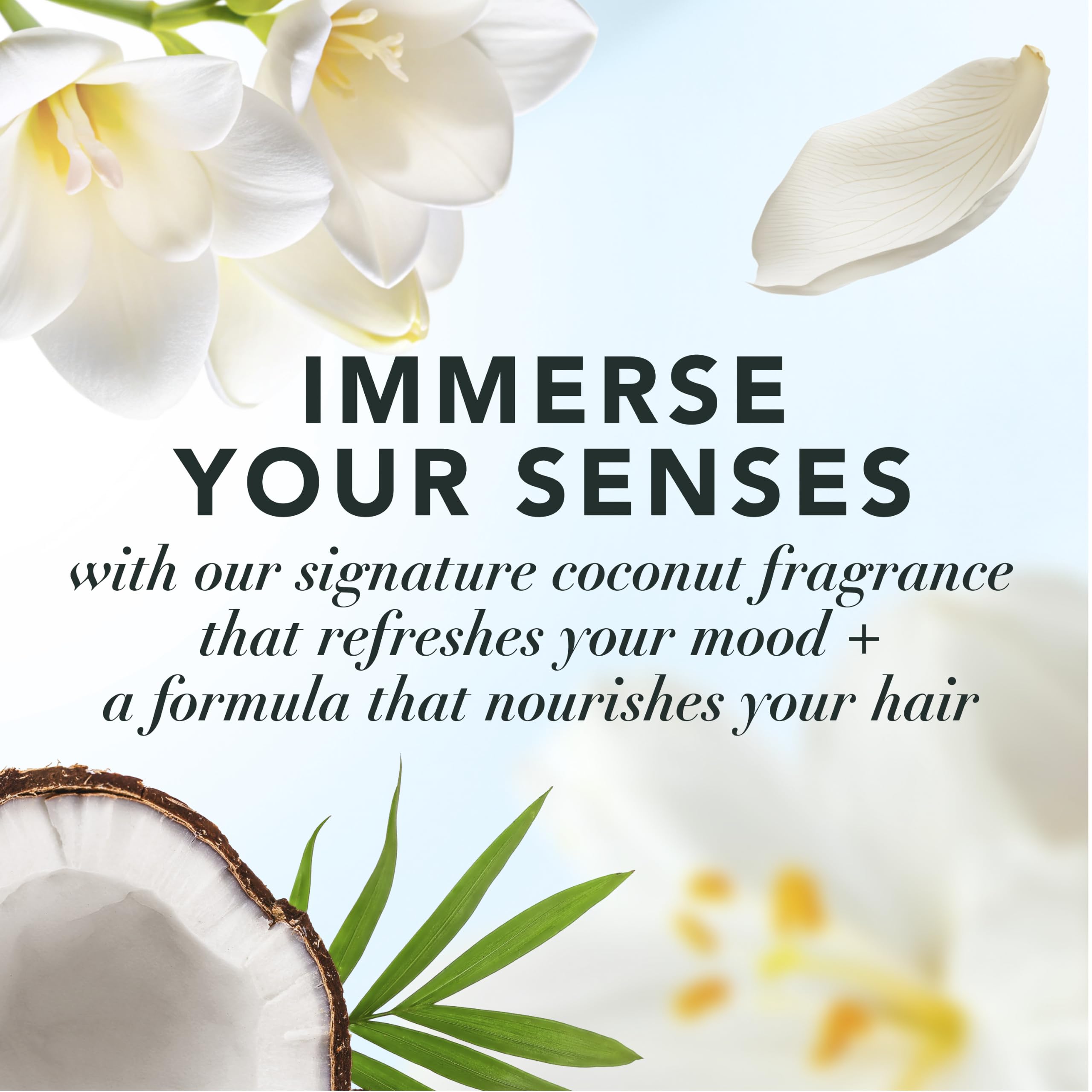 Herbal Essences shampoo texture in scoop showing lightweight moisturizing benefit