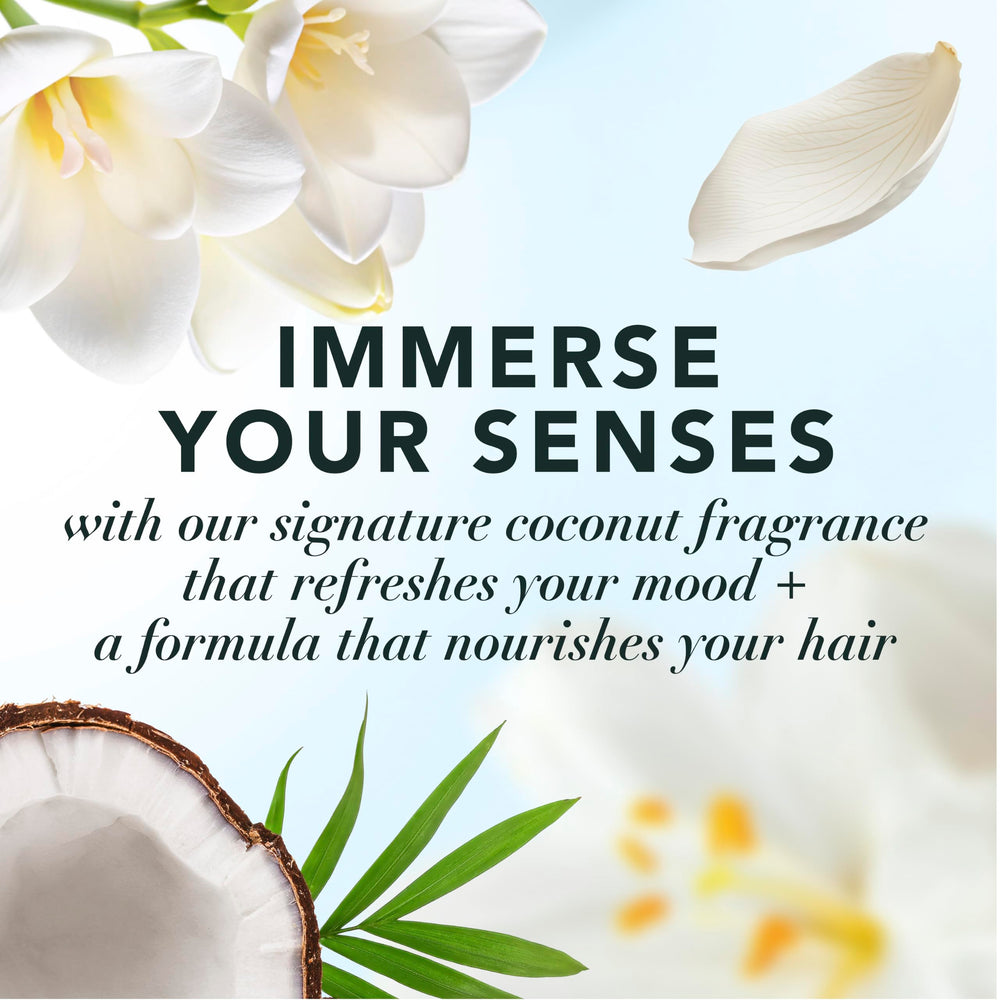 Herbal Essences shampoo texture in scoop showing lightweight moisturizing benefit