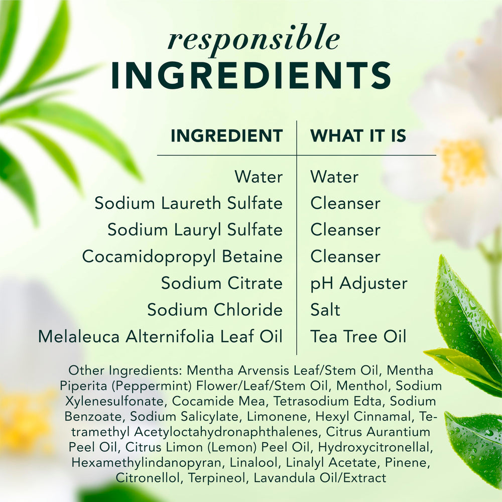 Herbal Essences in-shower use with water demonstrating refreshing wash experience