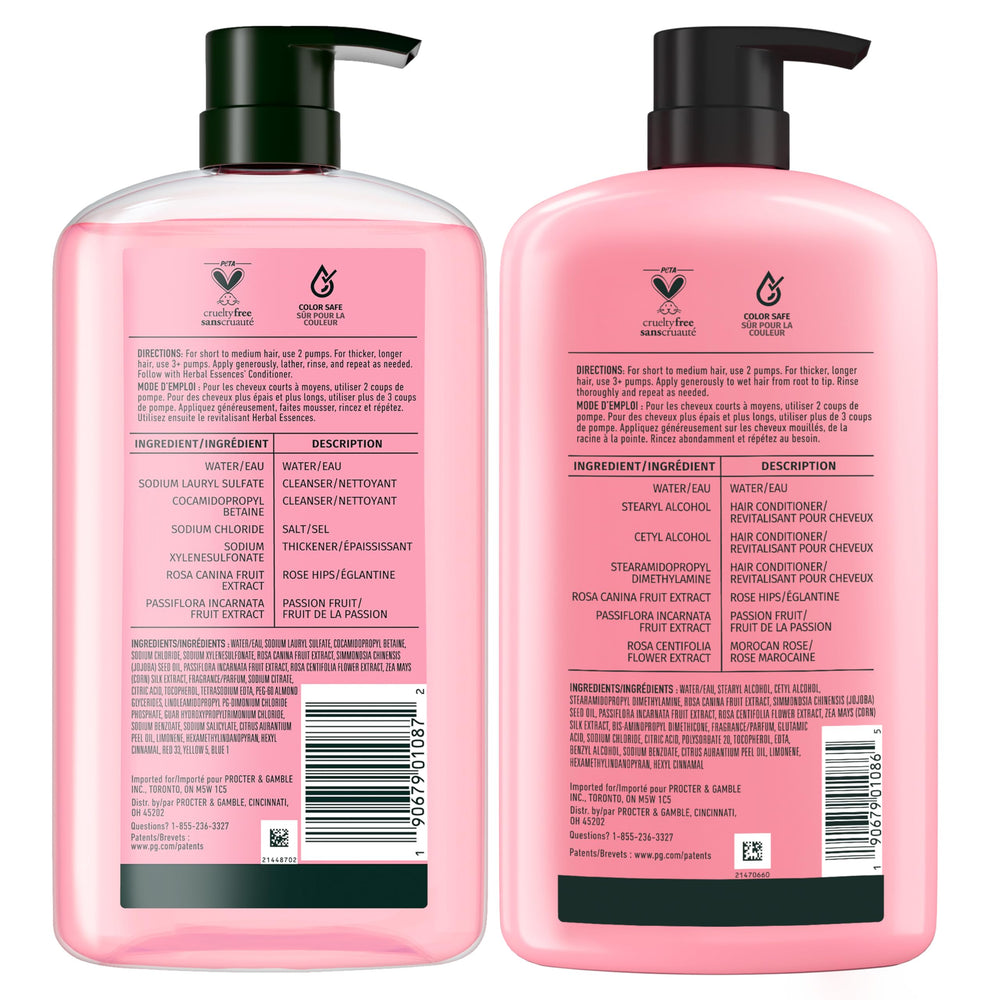 Herbal Essences cruelty-free badge close-up signaling ethical choice