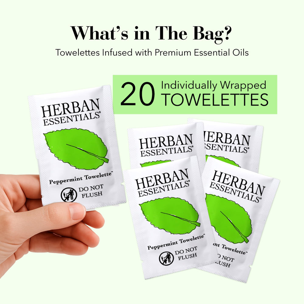 Herban Essentials unfolded wipe displayed flat to show generous size and coverage