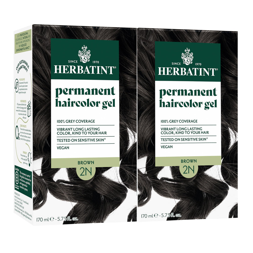 Herbatint 2N front packaging showing two-pack and benefits