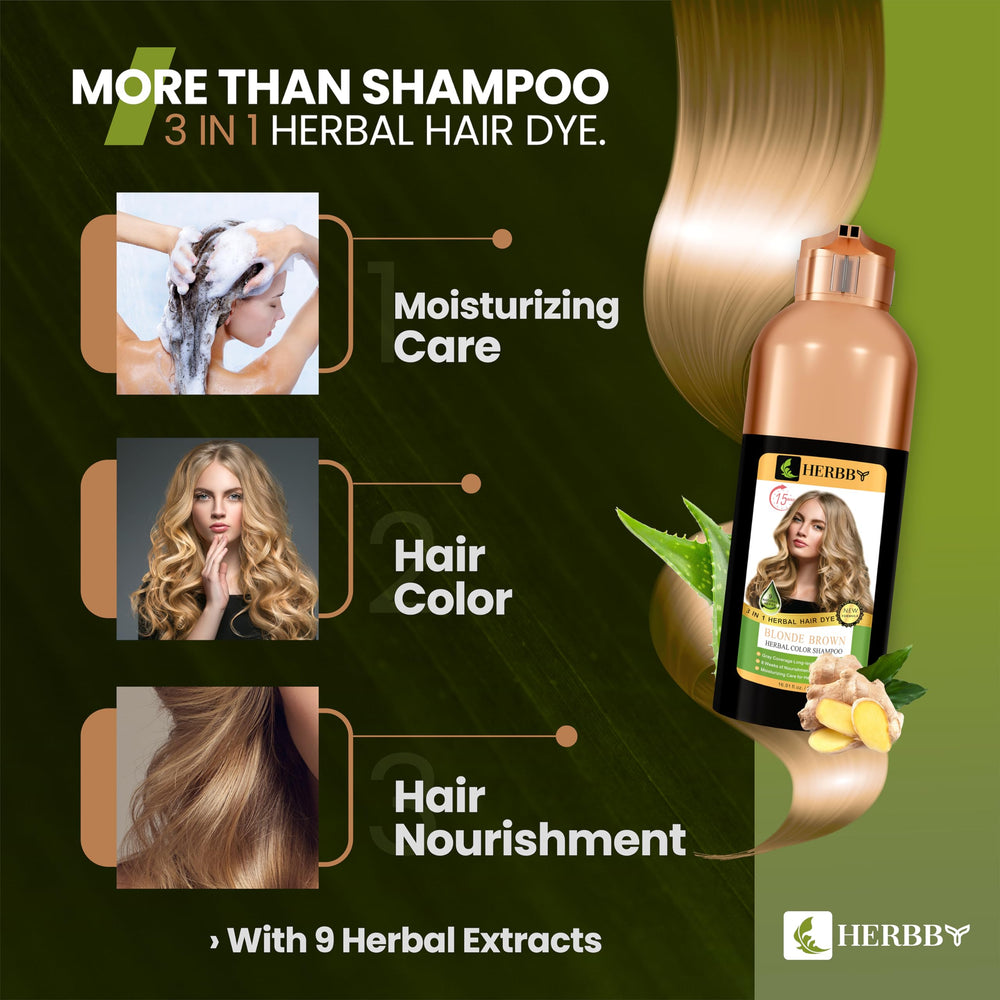 HERBBY used on beard and eyebrows showing precise, gentle tinting benefit