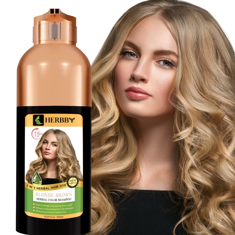 HERBBY front packaging 500ml bottle showing product and shade benefits