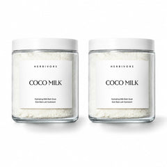 HERBIVORE front packaging showing two 8 oz jars and benefits